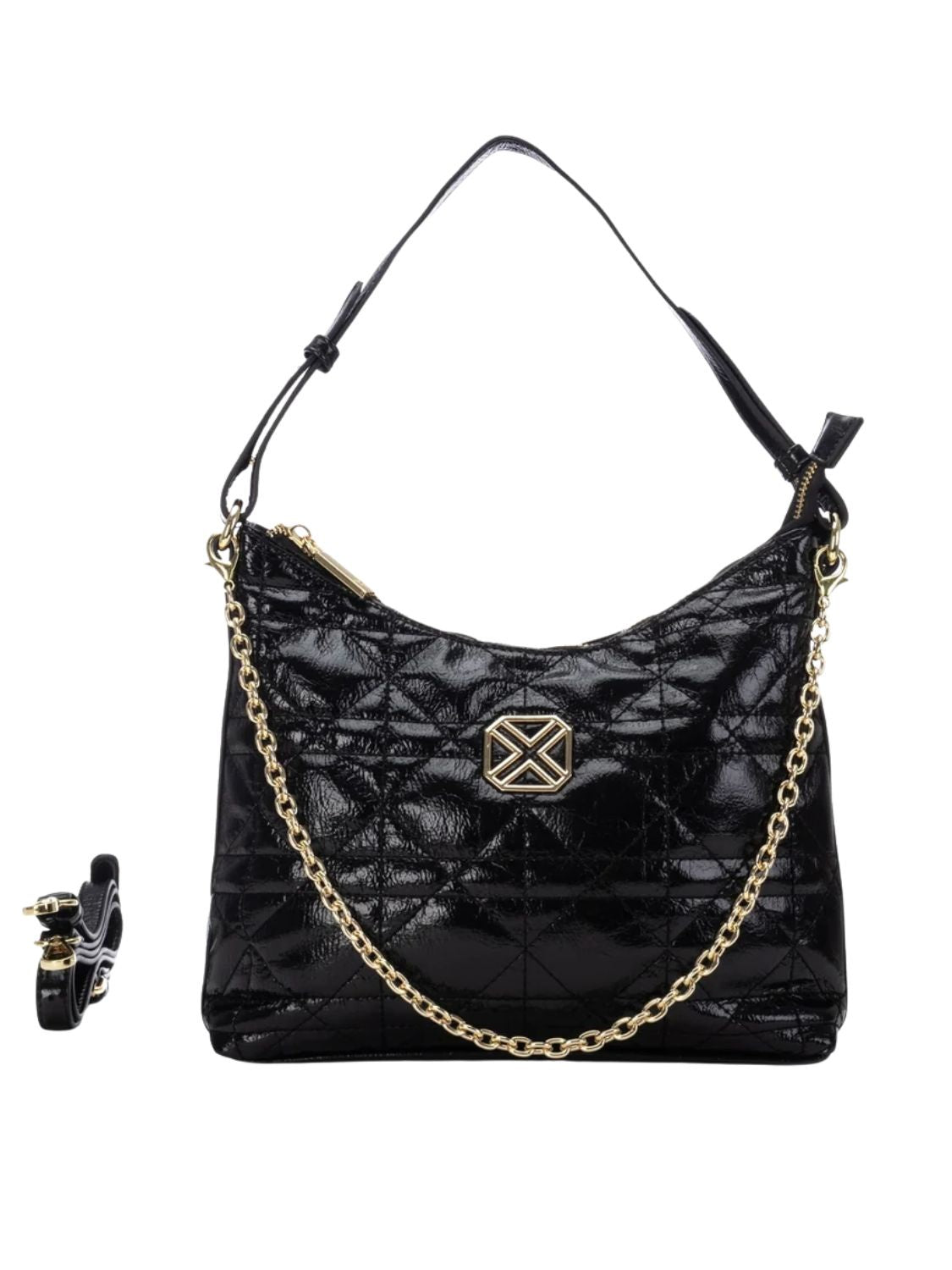 BOLSO MUJER CHAROL ACOLCHADO XTI - NEGRO