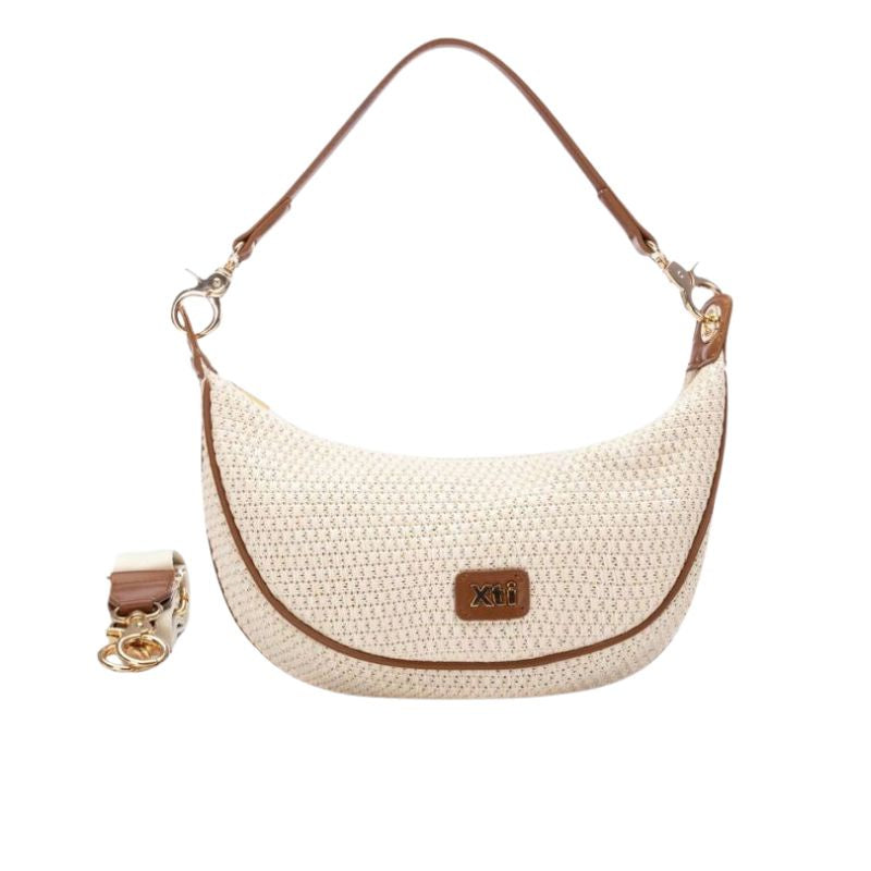 BOLSO MUJER XTI RAFIA BEIGE