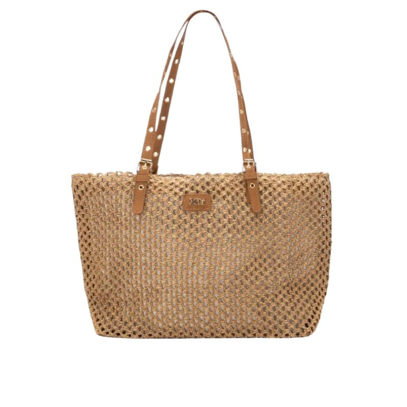 BOLSO MUJER XTI RAFIA CAMEL
