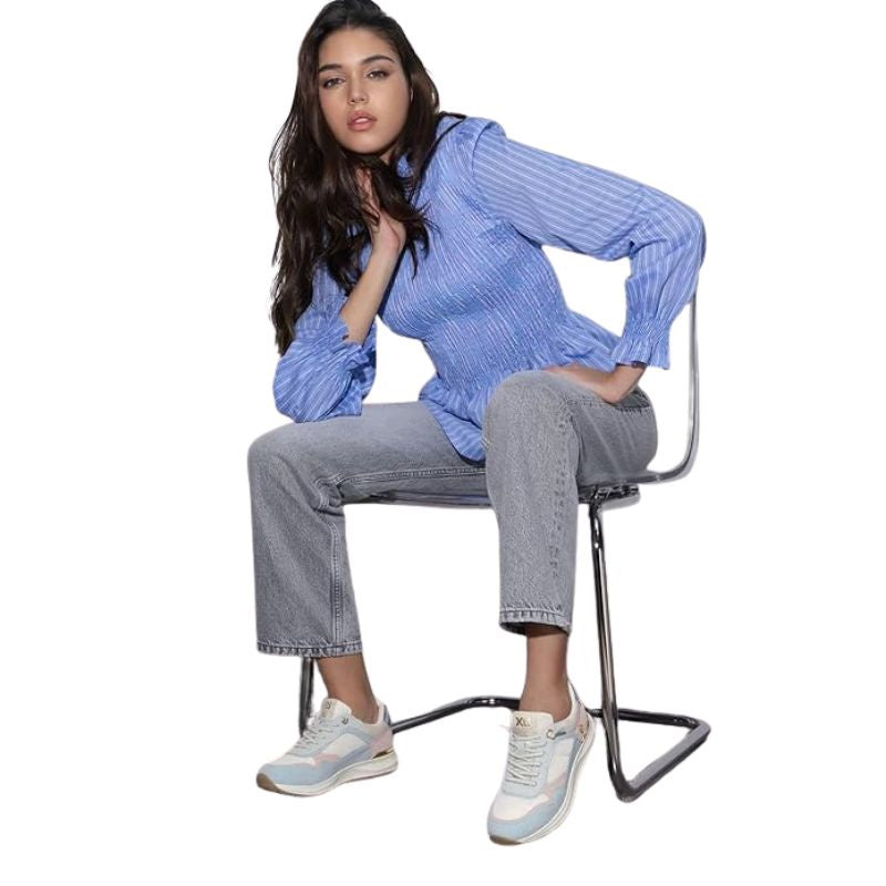 SNEAKER XTI CELESTE-ROSA