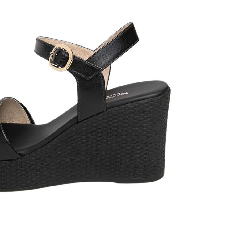 SANDALIA CUÑA NERO GIARDINI 8 CM MUJER