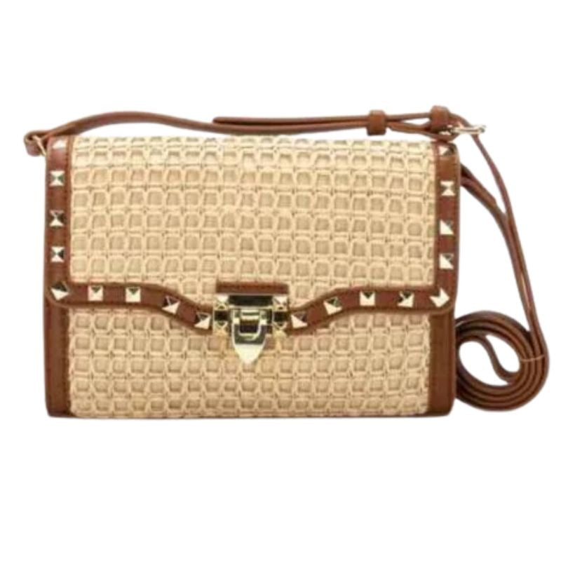 BOLSO MUJER XTI RAFIA BEIGE