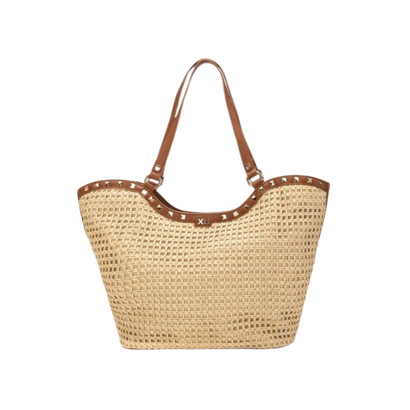 BOLSO MUJER XTI RAFIA BEIGE