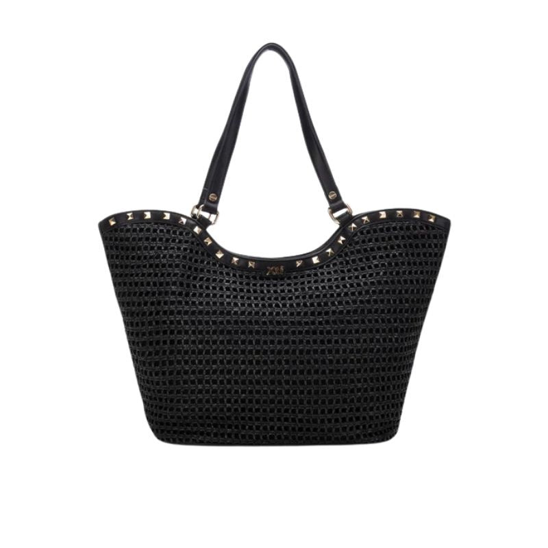 BOLSO MUJER XTI RAFIA NEGRA