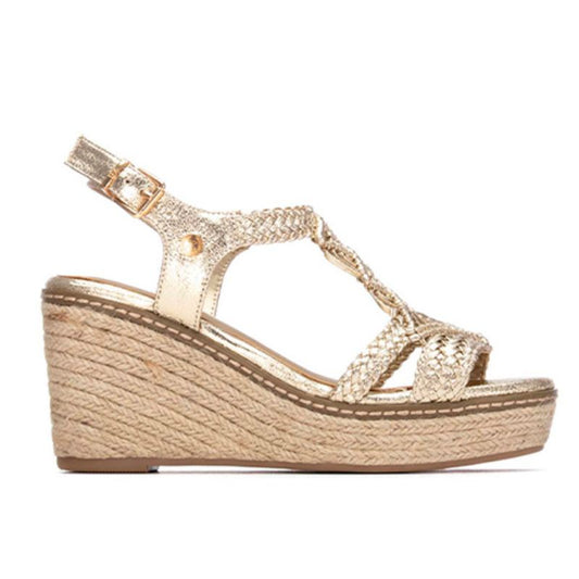 SANDALIAS CUÑA XTI 8CM YUTE CÓMODAS VERANO