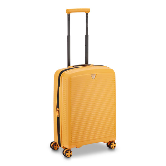 Maleta de cabina Roncato ARCADE amarilla 55 cm vista frontal