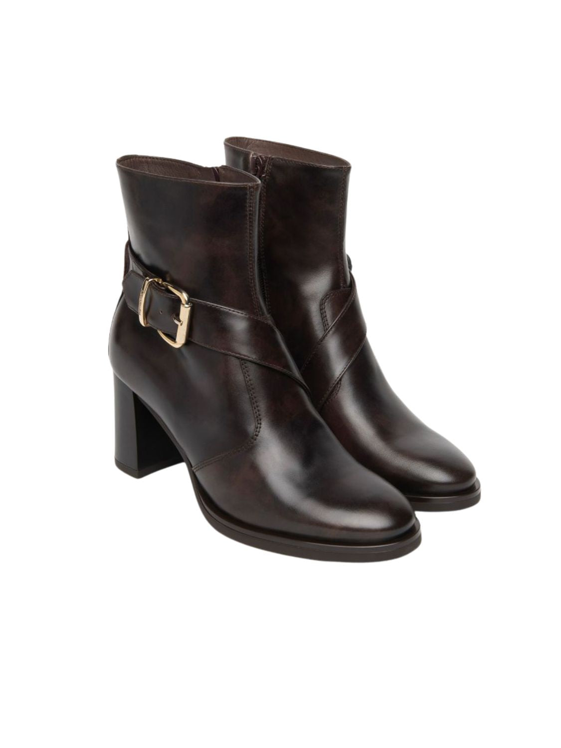 BOTIN HEBILLA NERO GIARDINI TACON 6 CM.