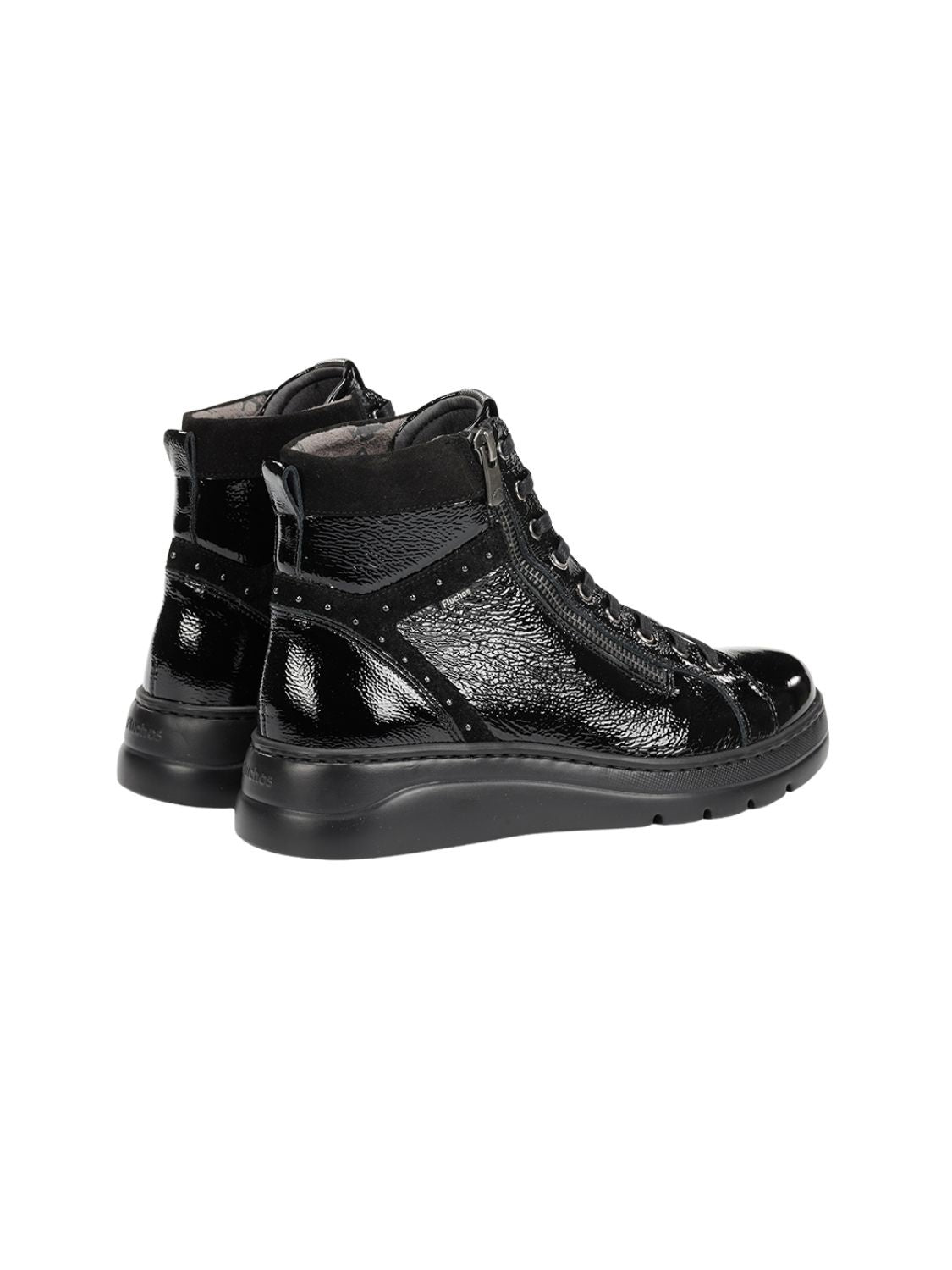BOTA CHAROL CON CORDONES FLUCHOS POMPAS