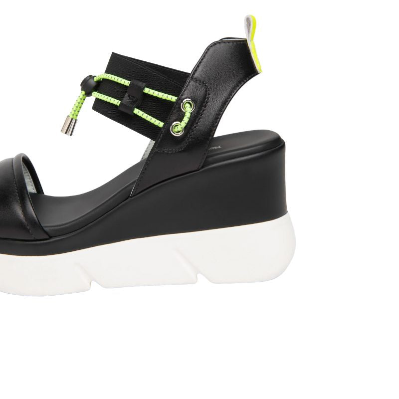SANDALIA CUÑA NERO GIARDINI 8 CM MUJER