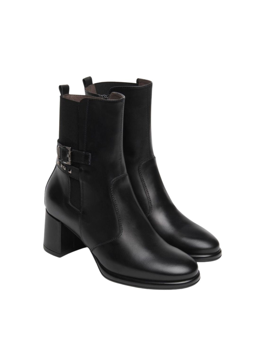 BOTIN HEBILLA NERO GIARDINI TACON 5 CM.