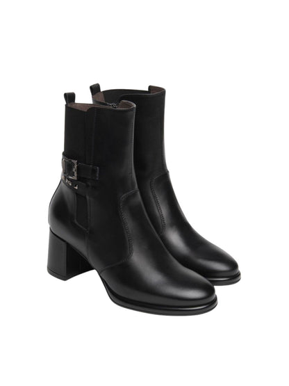 BOTIN HEBILLA NERO GIARDINI TACON 5 CM.