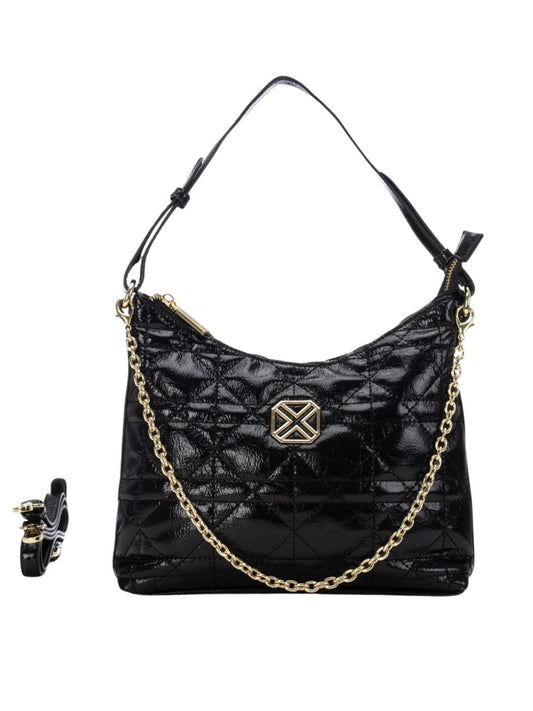 BOLSO MUJER CHAROL ACOLCHADO XTI - NEGRO