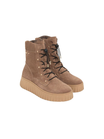 BOTIN SERRAJE CON CORDONES NERO GIARDINI