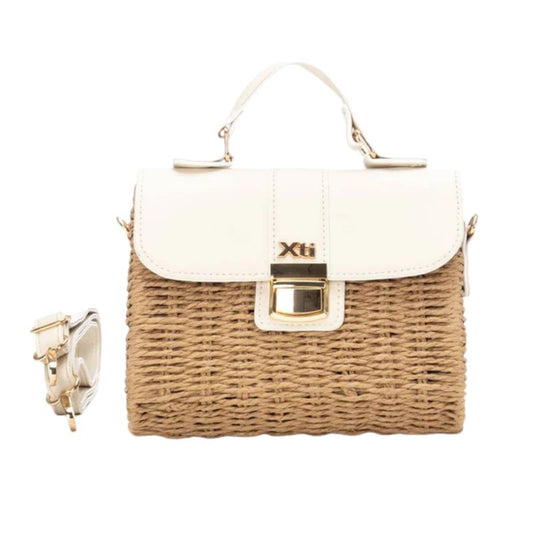 BOLSO MUJER XTI RAFIA BEIGE