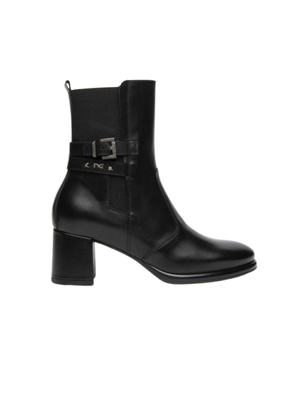 BOTIN HEBILLA NERO GIARDINI TACON 5 CM.