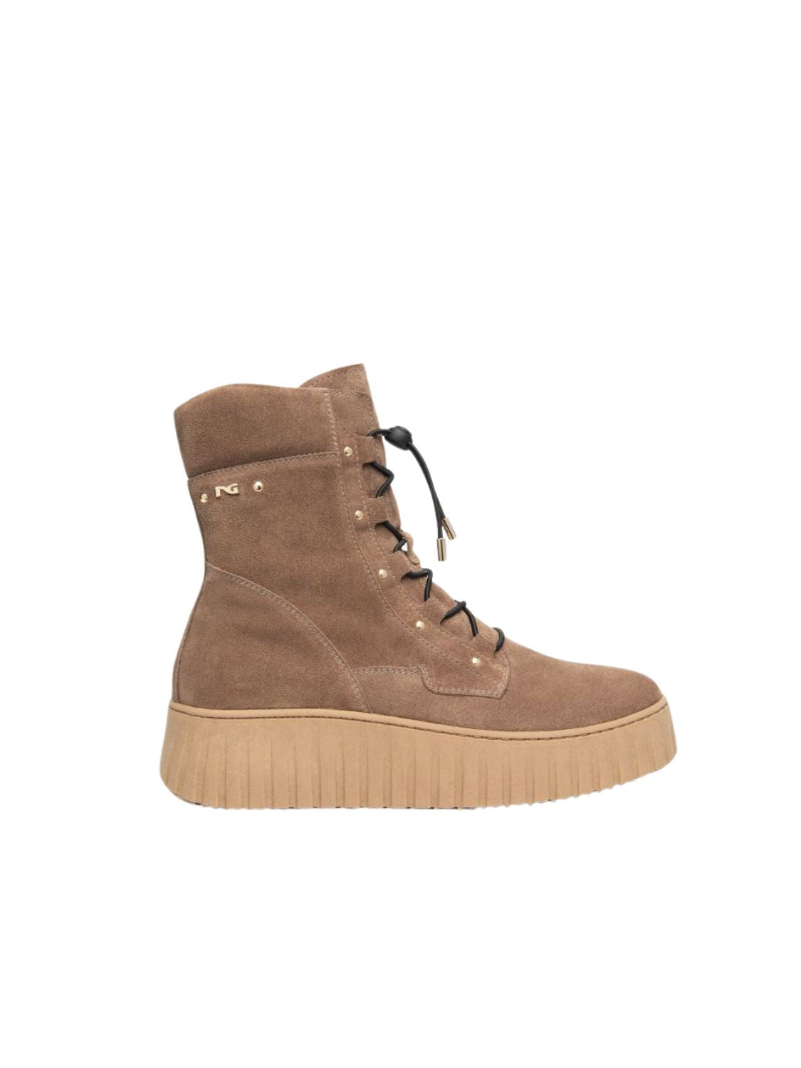 BOTIN SERRAJE CON CORDONES NERO GIARDINI