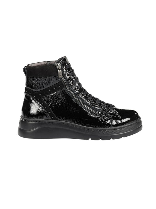 BOTA CHAROL CON CORDONES FLUCHOS POMPAS