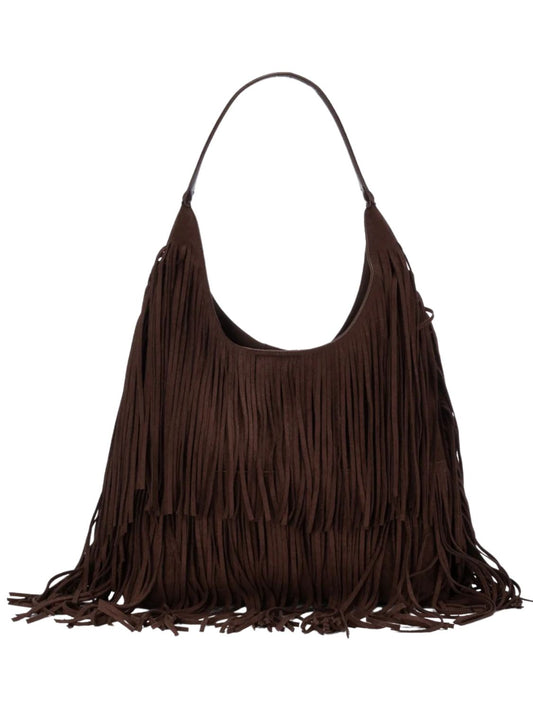 BOLSO MUJER CON FLECOS XTI - MARRON