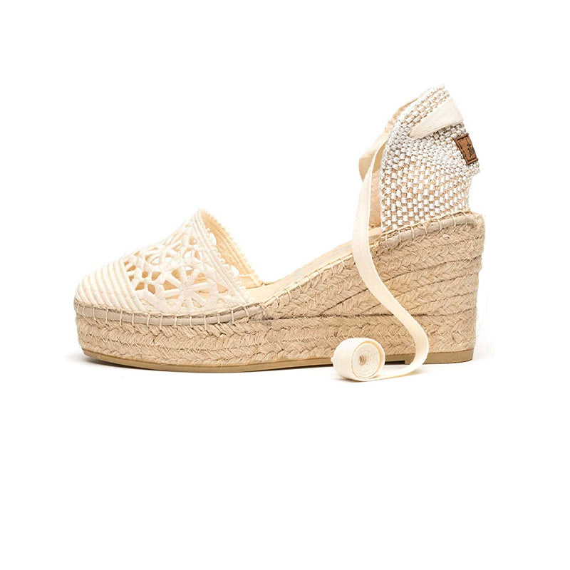 ALPARGATA VIDORRETA CUÑA YUTE 8CM MUJER ELEGANTE VERANO