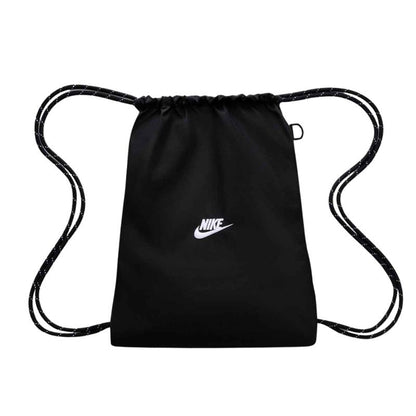 GYMBAG NIKE HERITAGE NEGRO BLANCO