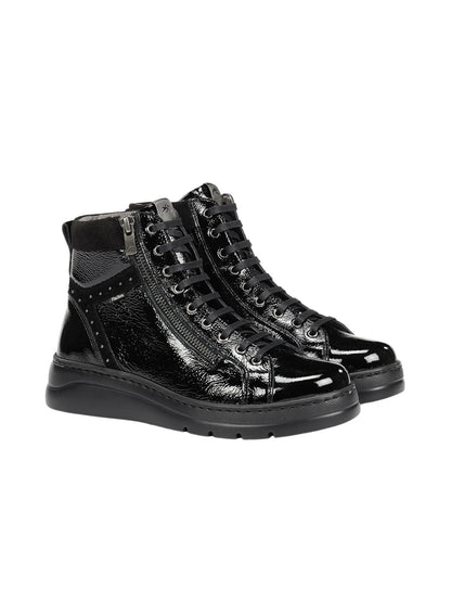 BOTA CHAROL CON CORDONES FLUCHOS POMPAS