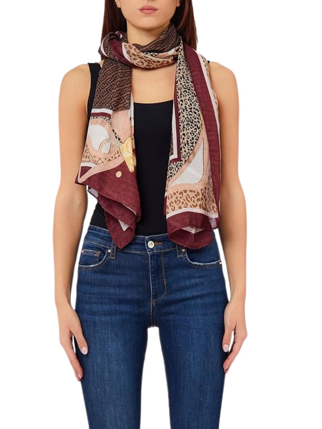 FOLULARD MUJER LIUJO ANIMALIER - RED AUB