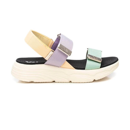 SANDALIAS XTI DE LONA CON VELCRO PARA MUJER