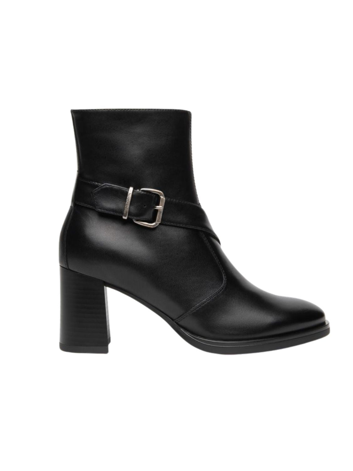 BOTIN HEBILLA NERO GIARDINI TACON 6 CM.