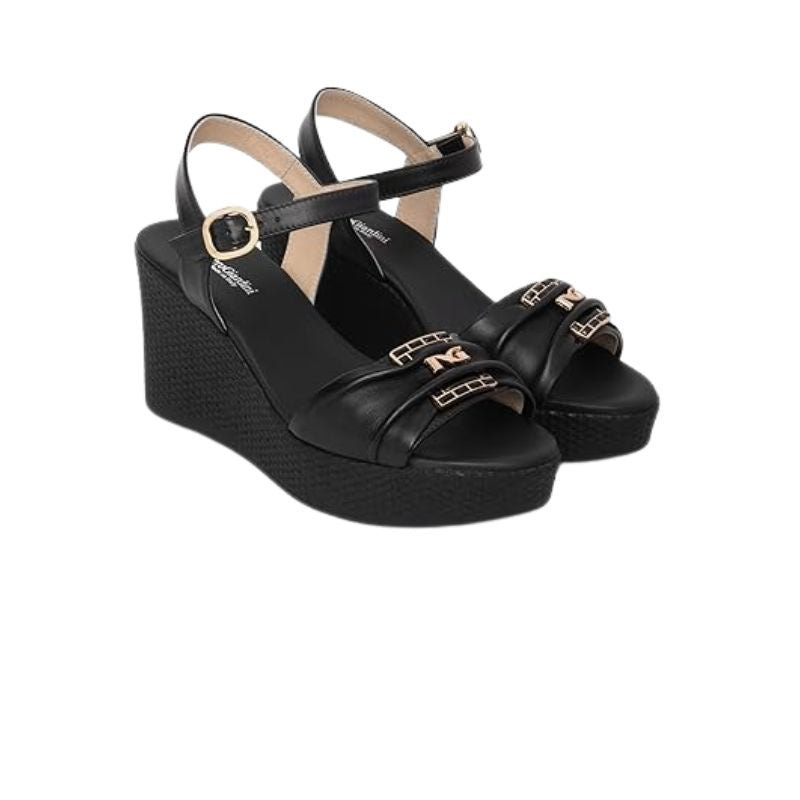 SANDALIA CUÑA NERO GIARDINI 8 CM MUJER