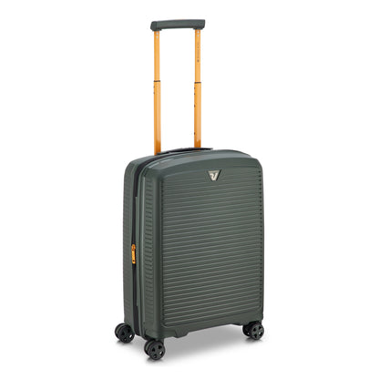 Maleta de cabina Roncato ARCADE verde 55 cm vista frontal