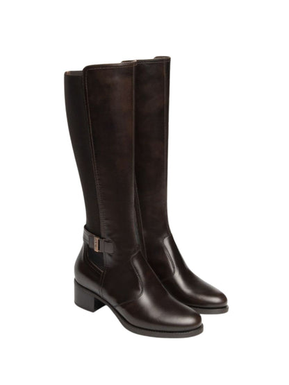 BOTA ALTA APLIQUE NERO GIARDINI TACON 3